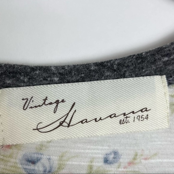 Vintage Havana Floral Cropped Tank Top Medium - Picture 4 of 6